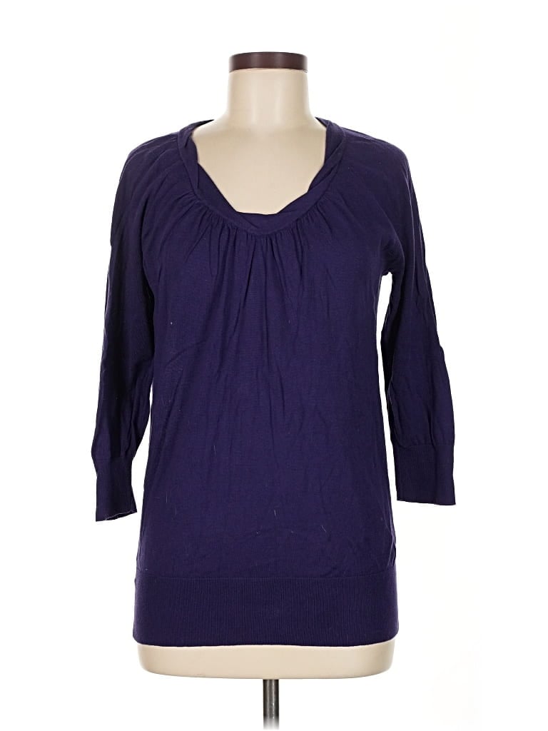 Pre-owned Ann Taylor Loft 3/4 Sleeve T-shirt In Purple