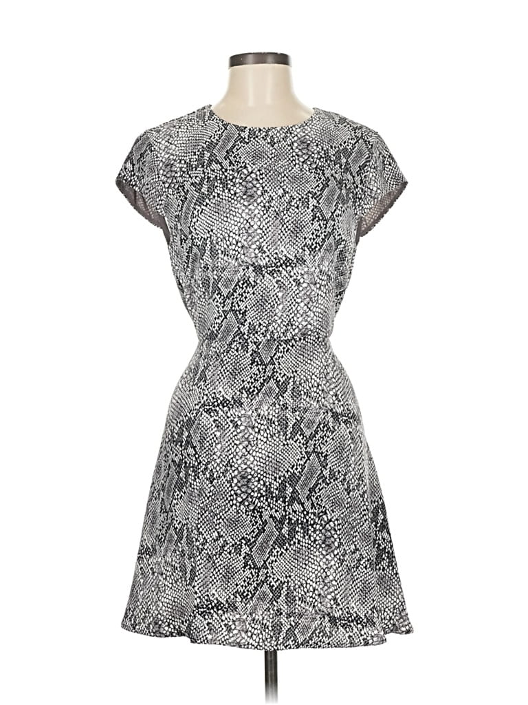 Pre-owned Babaton Cocktail Dress In Gray