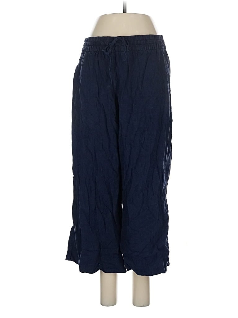 Pre-owned Banana Republic Factory Store Linen Pants In Blue