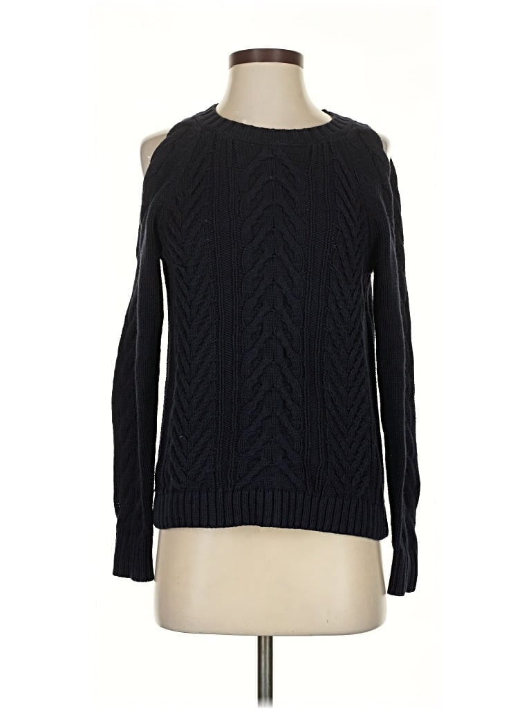 Pre-owned Ann Taylor Loft Pullover Sweater In Black