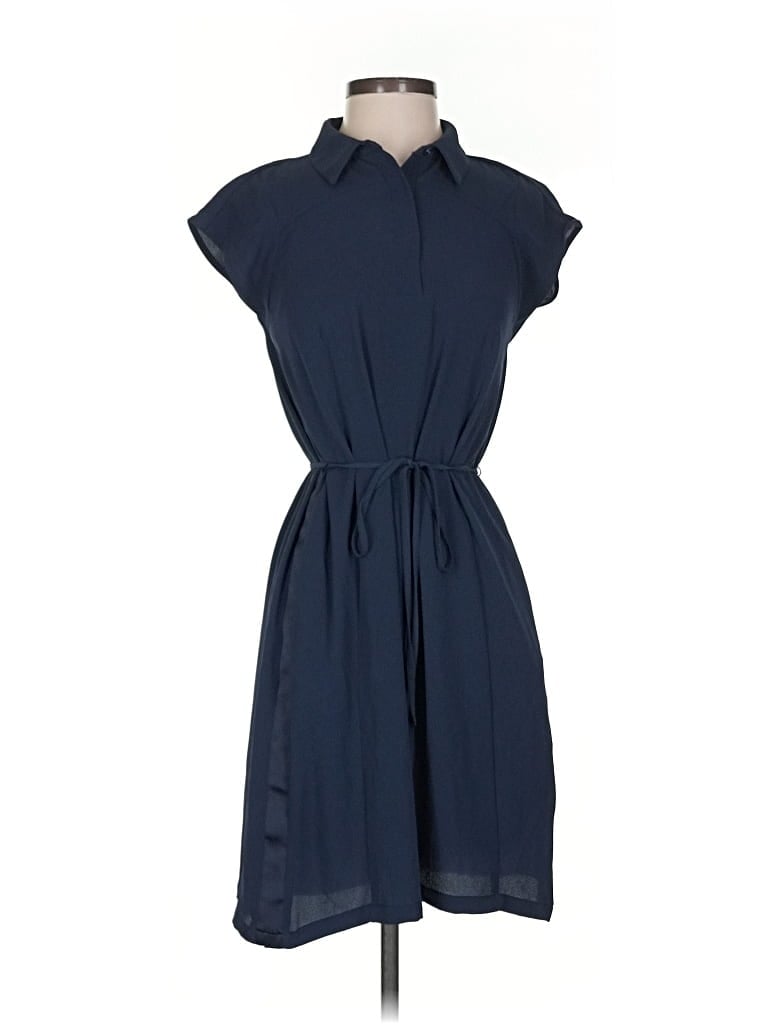 Pre-owned Simply Vera Vera Wang Casual Dress In Blue