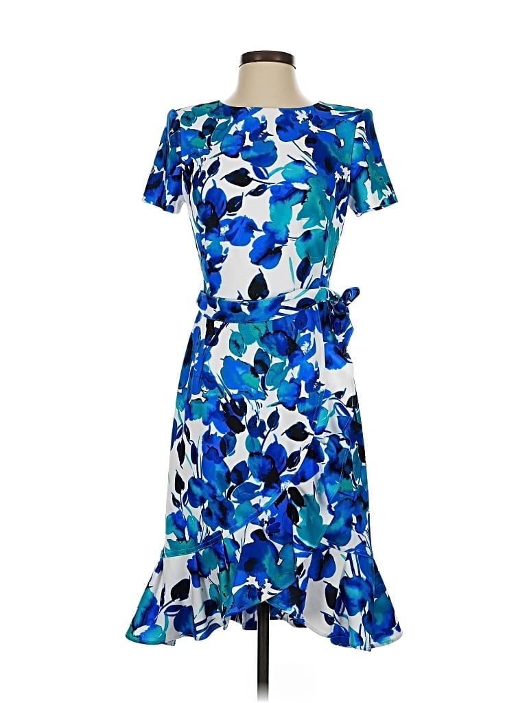 Pre-owned Calvin Klein Cocktail Dress In Blue