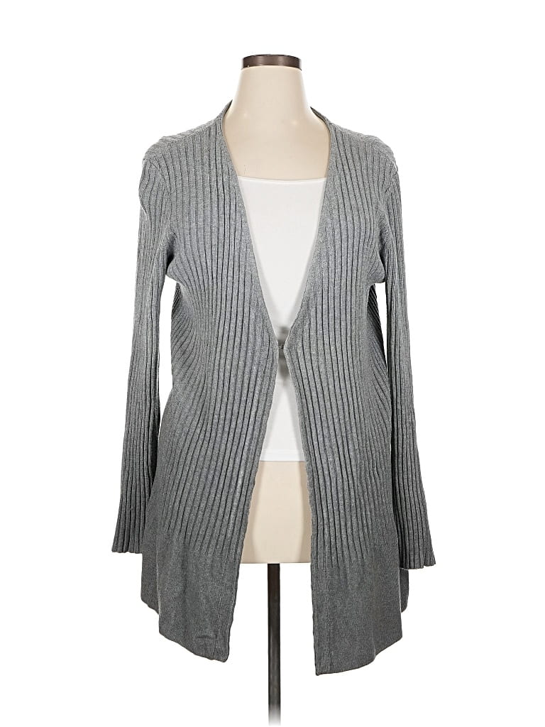 Pre-owned Coldwater Creek Cardigan Sweater In Gray