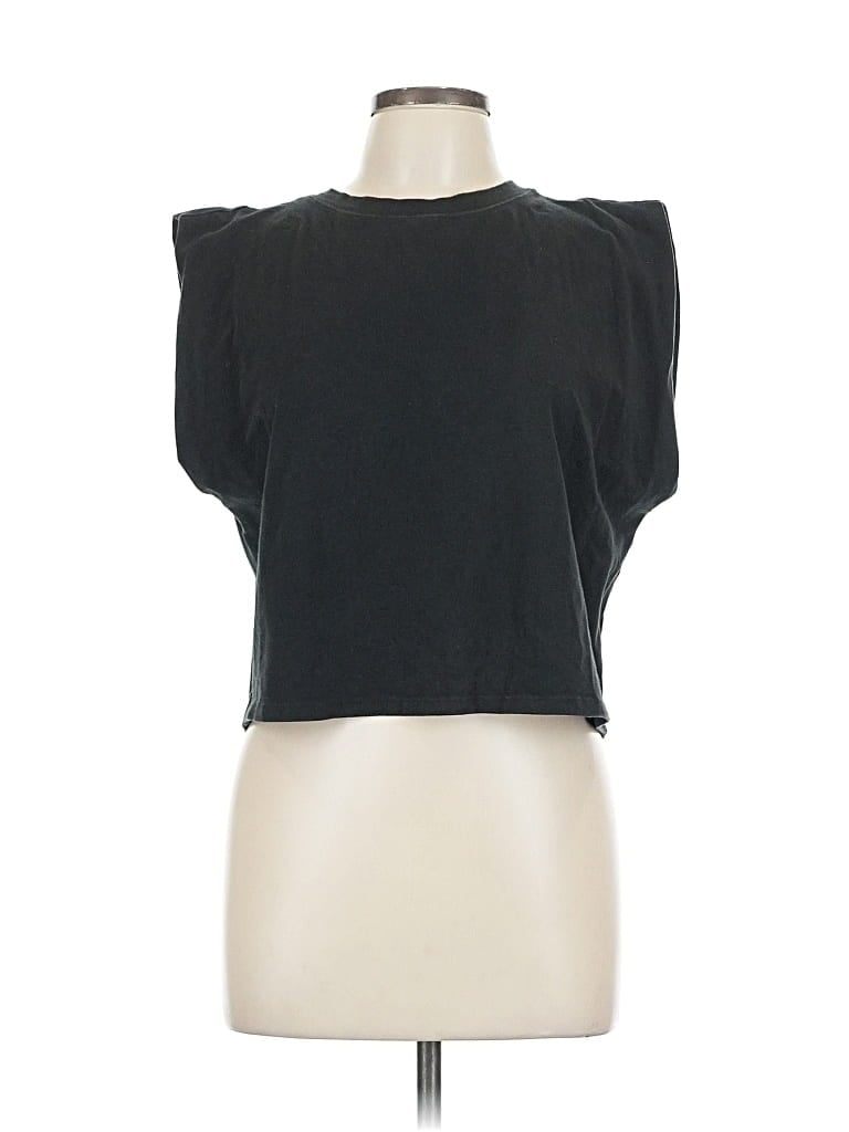 Pre-owned Z Supply Sleeveless T-shirt In Black