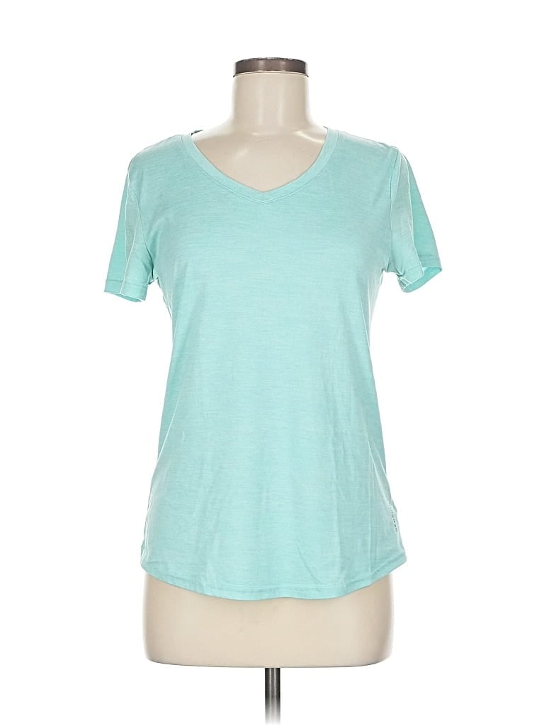 Pre-owned Danskin Short Sleeve T-shirt In Blue