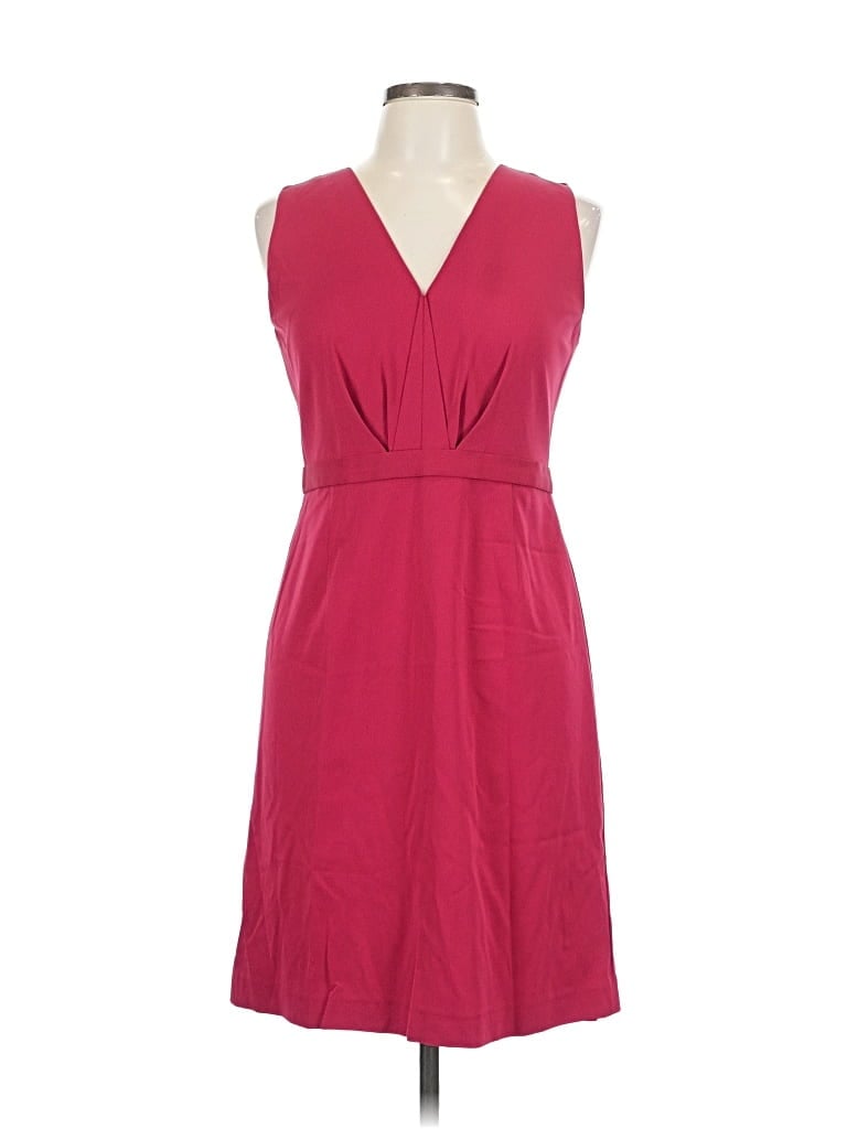 Pre-owned Elie Tahari Casual Dress In Burgundy