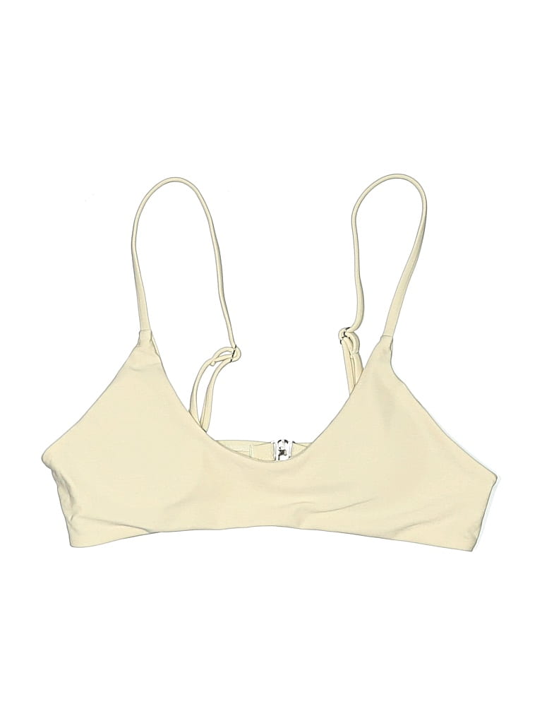 Pre-owned Unbranded Swimsuit Top Ivory Swimwear In White