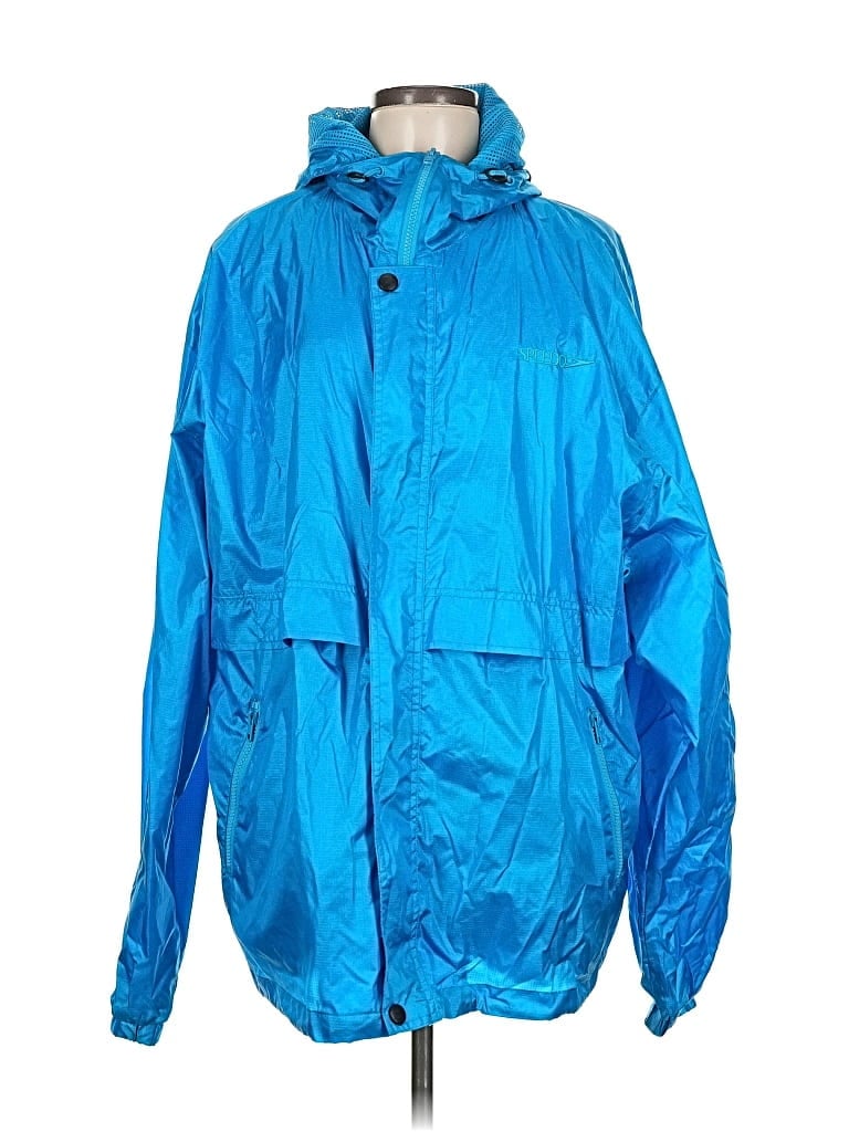 Pre-owned Speedo Windbreaker Jacket In Blue