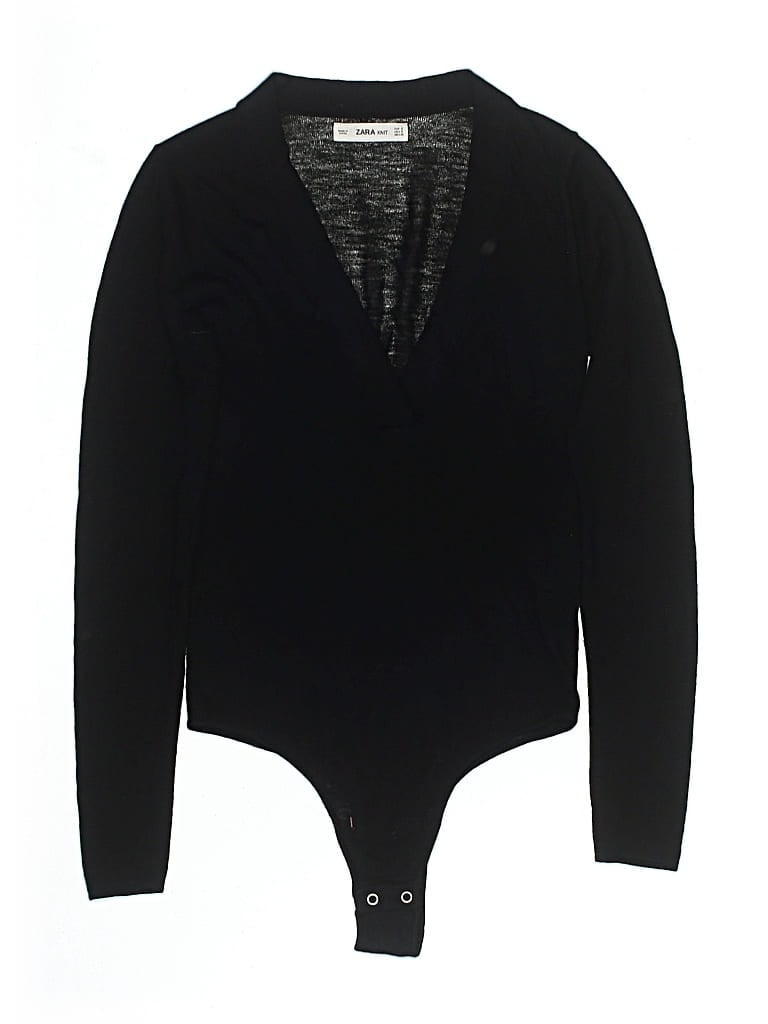 Pre-owned Zara Bodysuit In Black