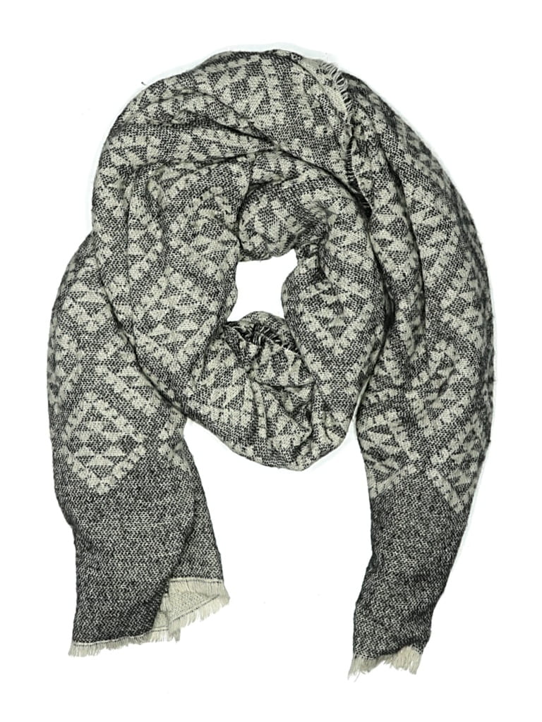 Pre-owned H&m Scarf In Gray