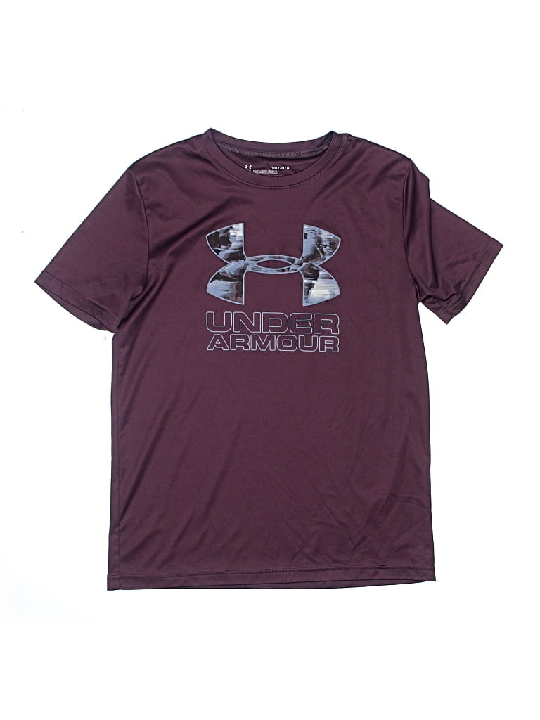 Pre-owned Under Armour Kids' Active T-shirt In Burgundy