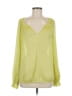 Ann Taylor LOFT 100% Polyester Green Long Sleeve Blouse Size M - photo 1