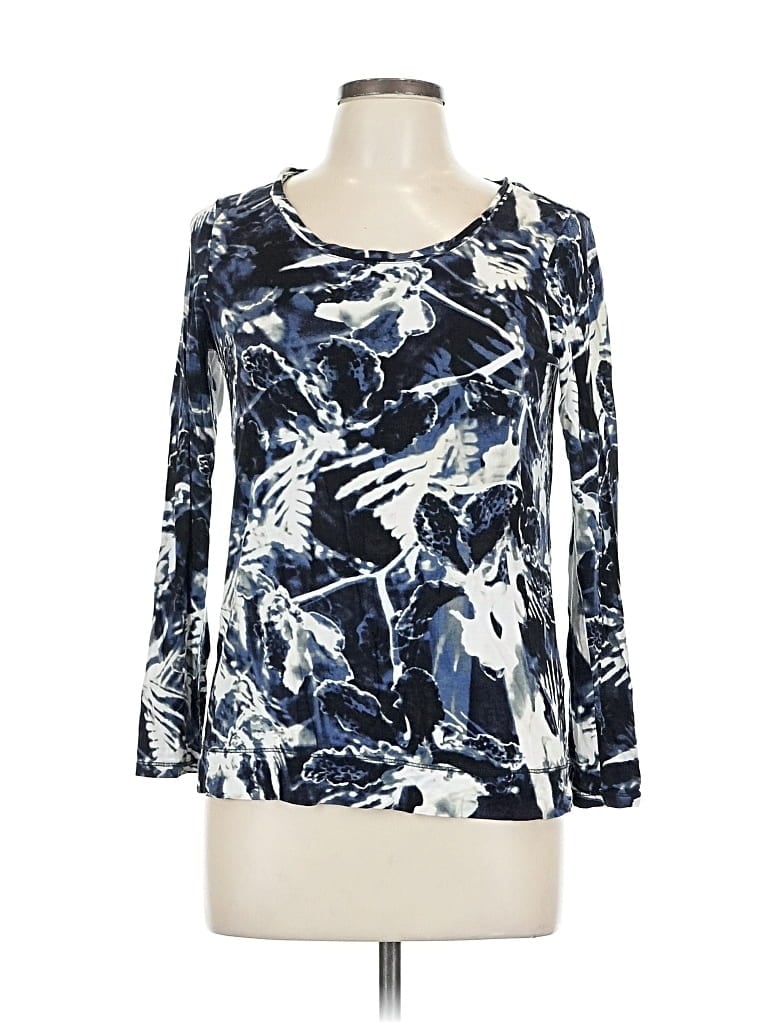 Pre-owned Simply Vera Vera Wang 3/4 Sleeve T-shirt In Blue