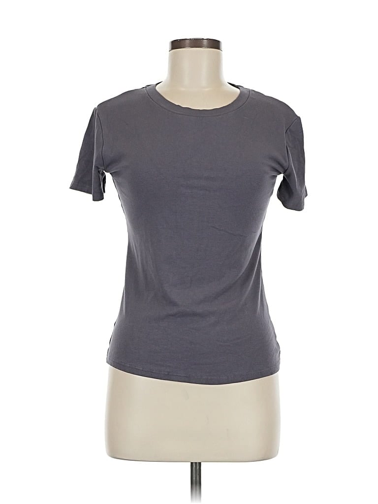 Pre-owned Unbranded Short Sleeve T-shirt In Gray
