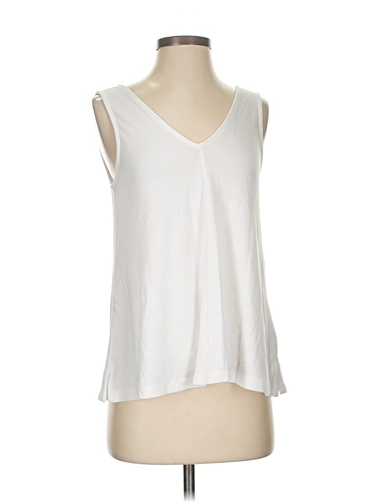 Pre-owned Gap Sleeveless Blouse In White