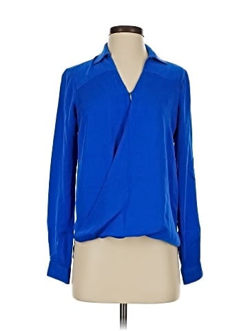 MICHAEL Michael Kors Long Sleeve Silk Top (view 1)