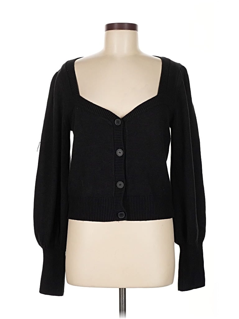 Pre-owned French Connection Cardigan Sweater In Black