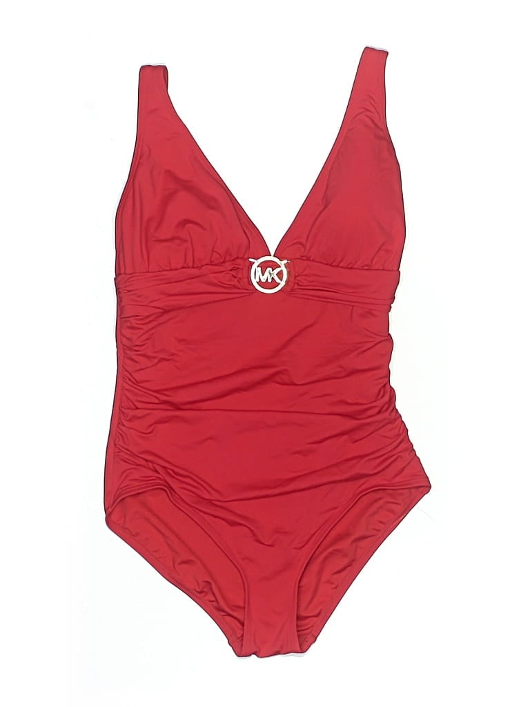 Pre-owned Michael Michael Kors One Piece Swimsuit In Red