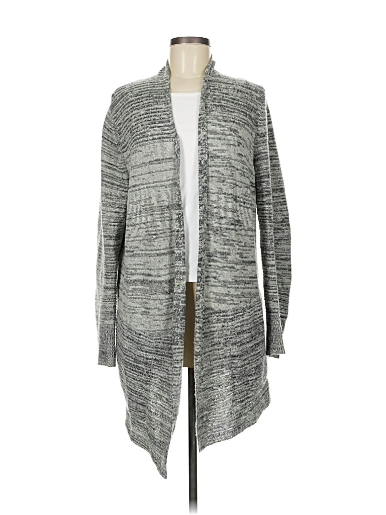 Pre-owned Banana Republic Wool Cardigan Sweater In Gray