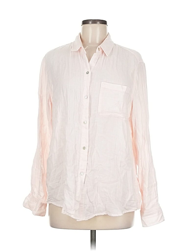 Pre-owned Rails Long Sleeve Button Down Shirt In Pink