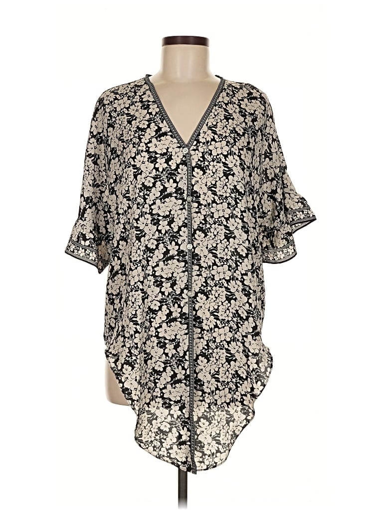 Pre-owned Max Studio Kimono In Black