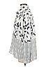 I. Madeline Animal Print Silver Long Sleeve Blouse Size M - photo 5