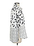 I. Madeline Animal Print Silver Long Sleeve Blouse Size M - photo 4