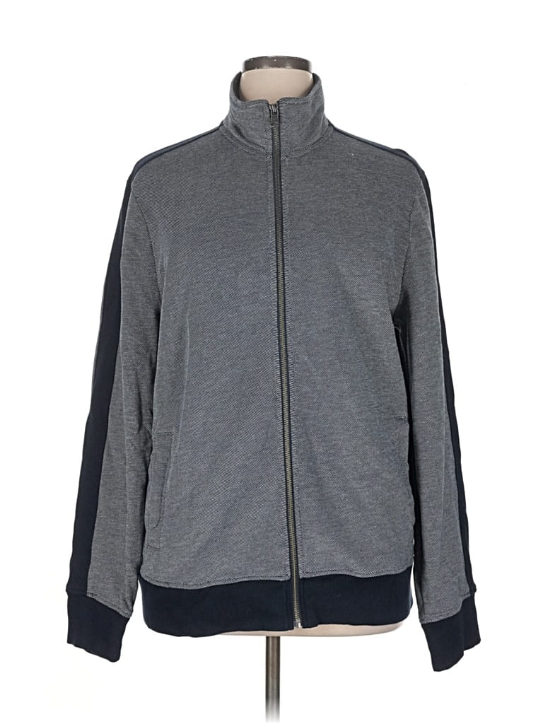 Pre-owned Banana Republic Factory Store Track Jacket In Gray