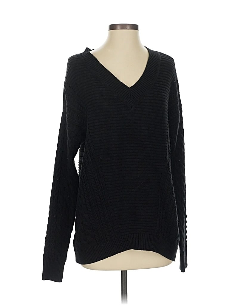 Pre-owned Caslon Pullover Sweater In Black