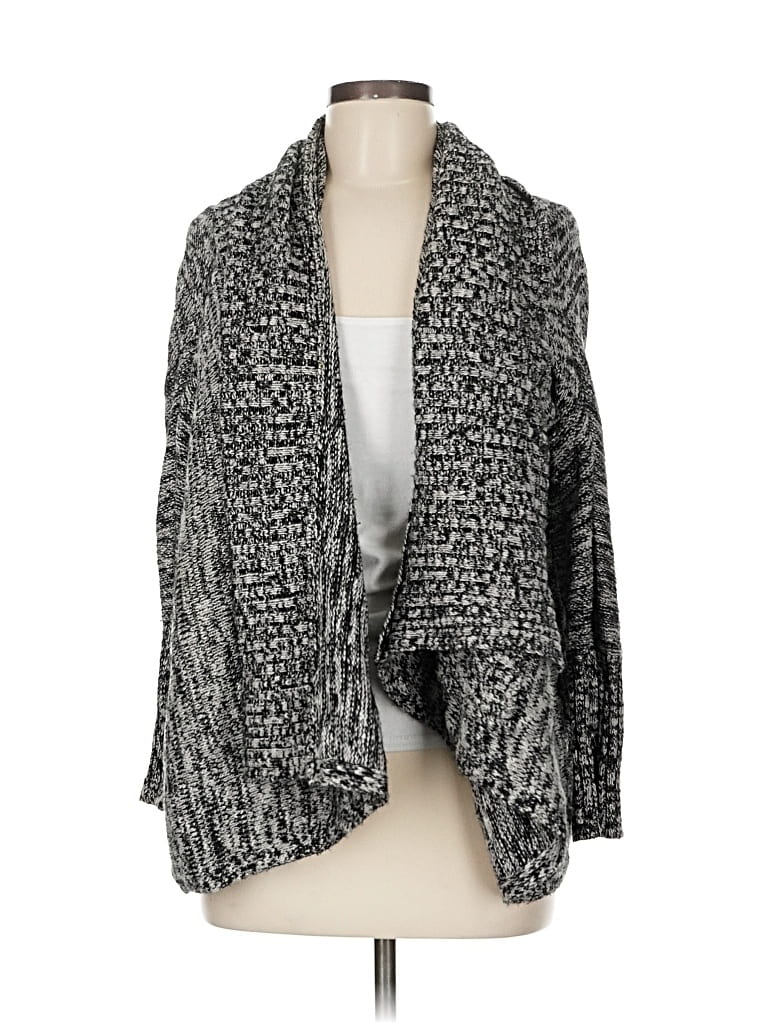 Pre-owned Michael Stars Cardigan Sweater In Gray