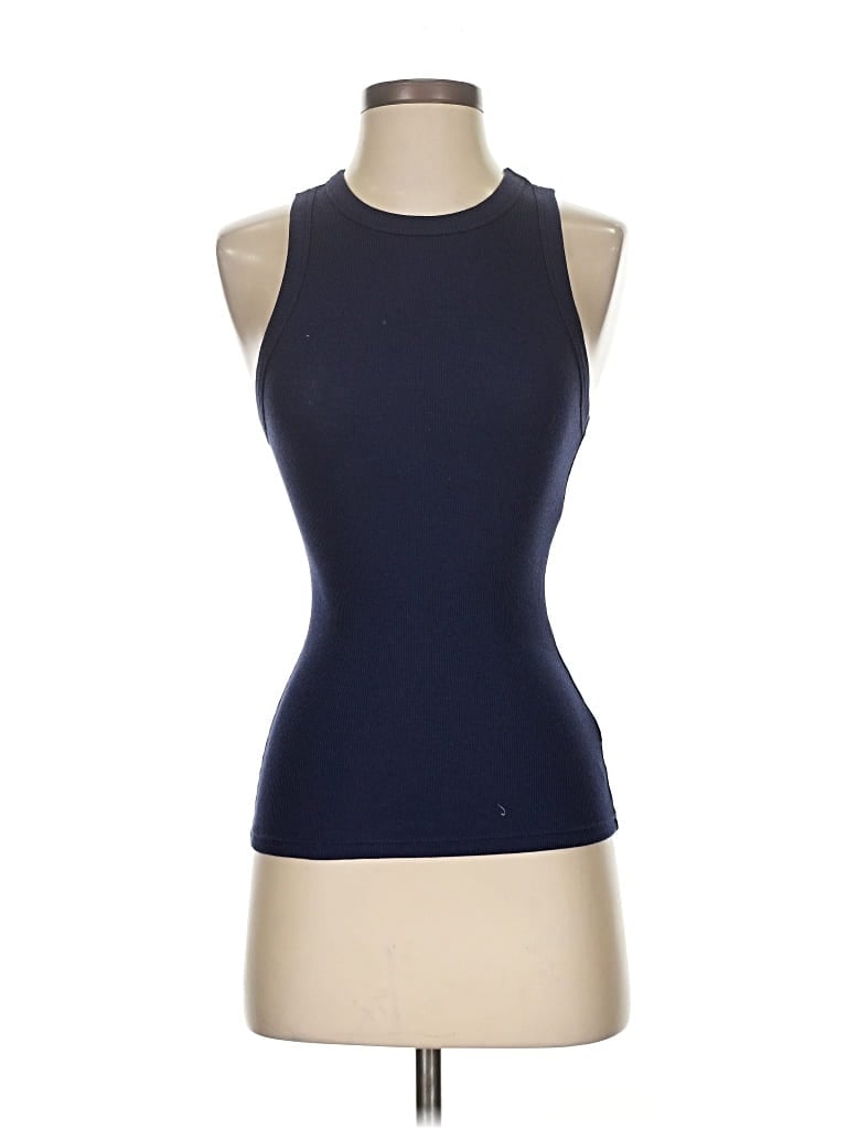 Pre-owned A New Day Tank Top Blue Halter Neckline Tops