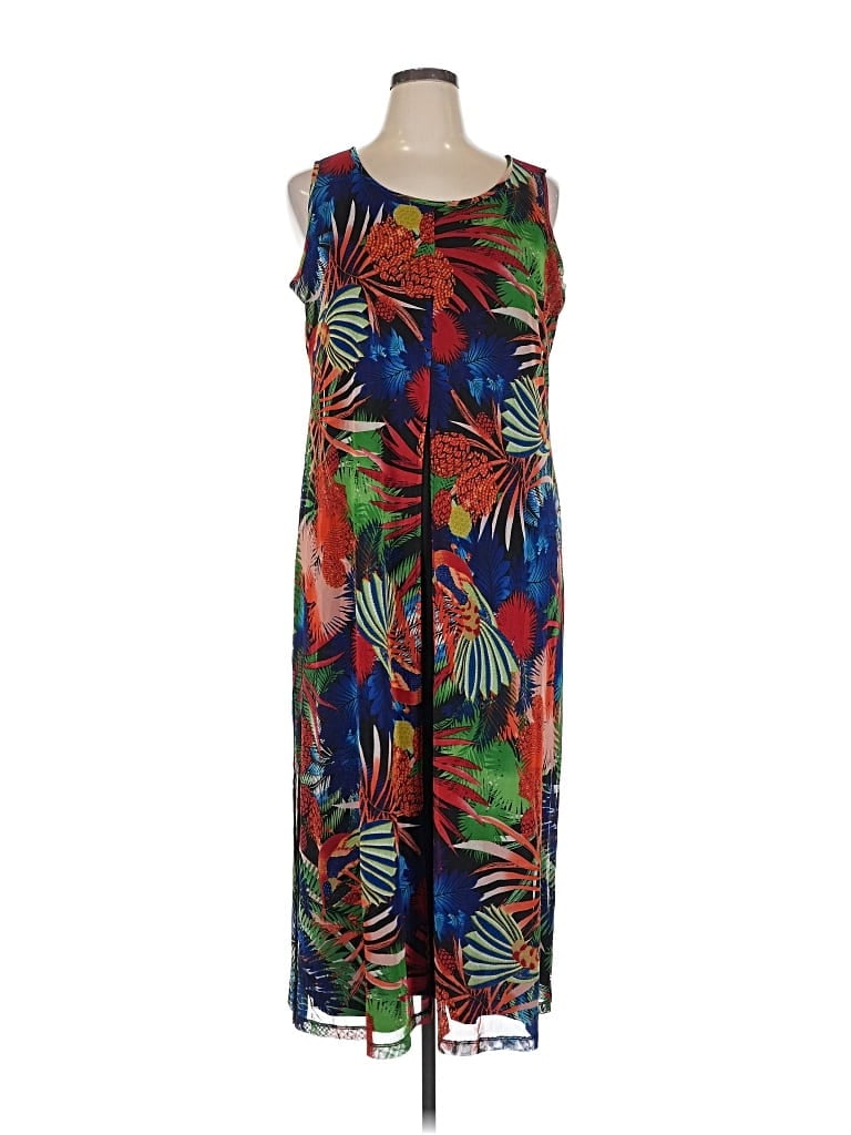 Pre-owned Attitudes By Renee Casual Dress In Blue