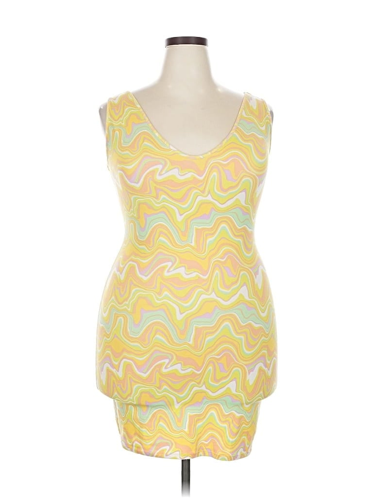 Pre-owned Wild Fable Cocktail Dress In Yellow