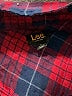 Lee Plaid Red Long Sleeve Button-Down Shirt Size XL - photo 6