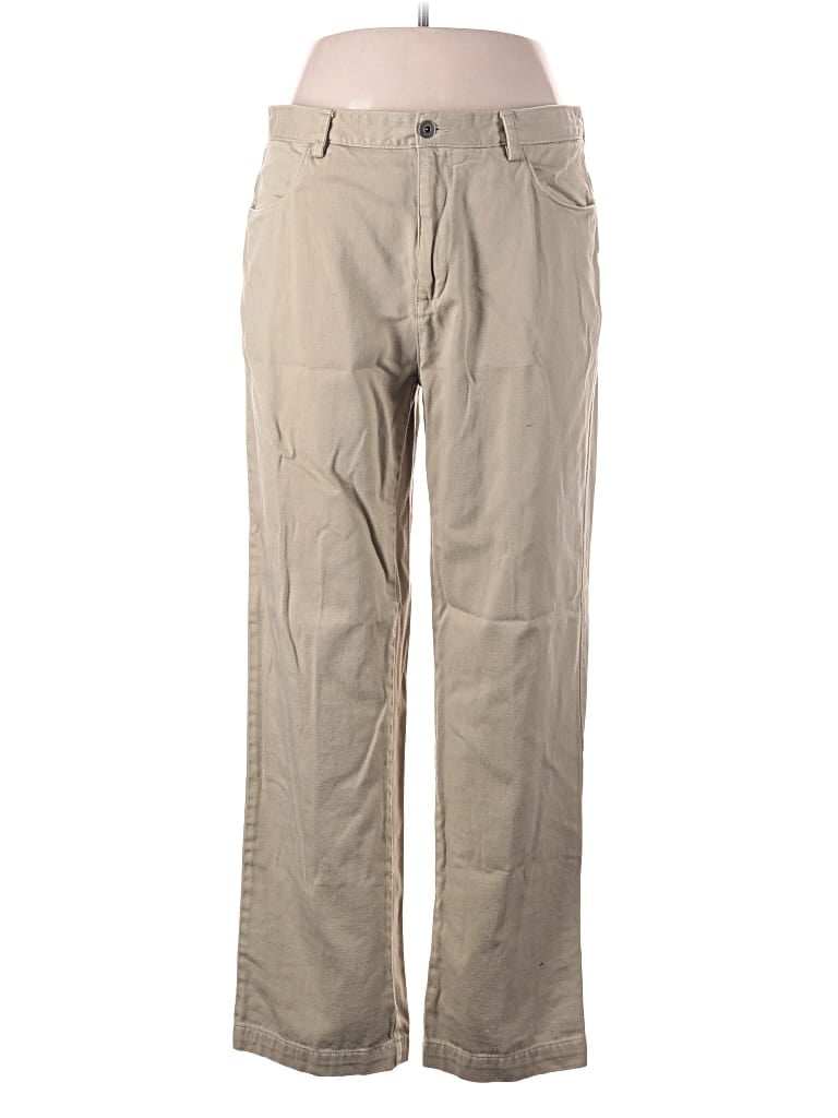 Pre-owned Calvin Klein Khaki Pant In Brown