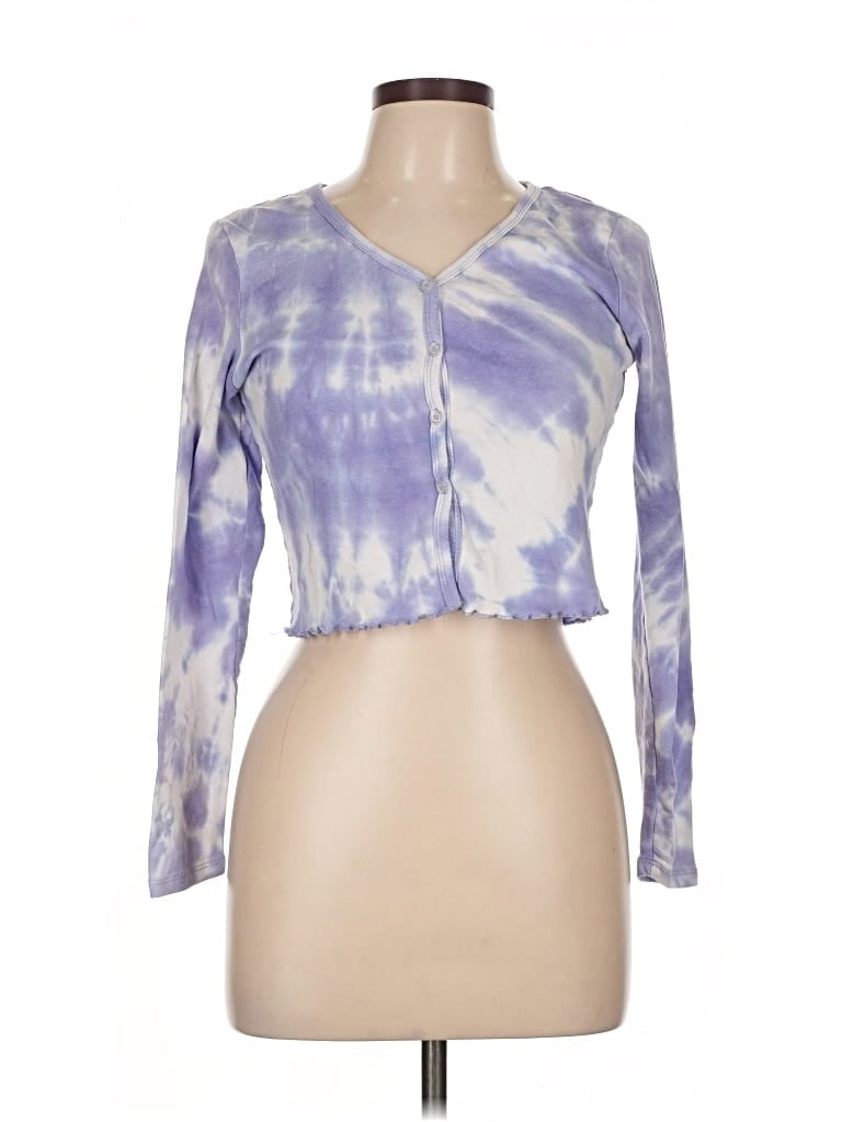 Pre-owned Assorted Brands 3/4 Sleeve T-shirt In Purple