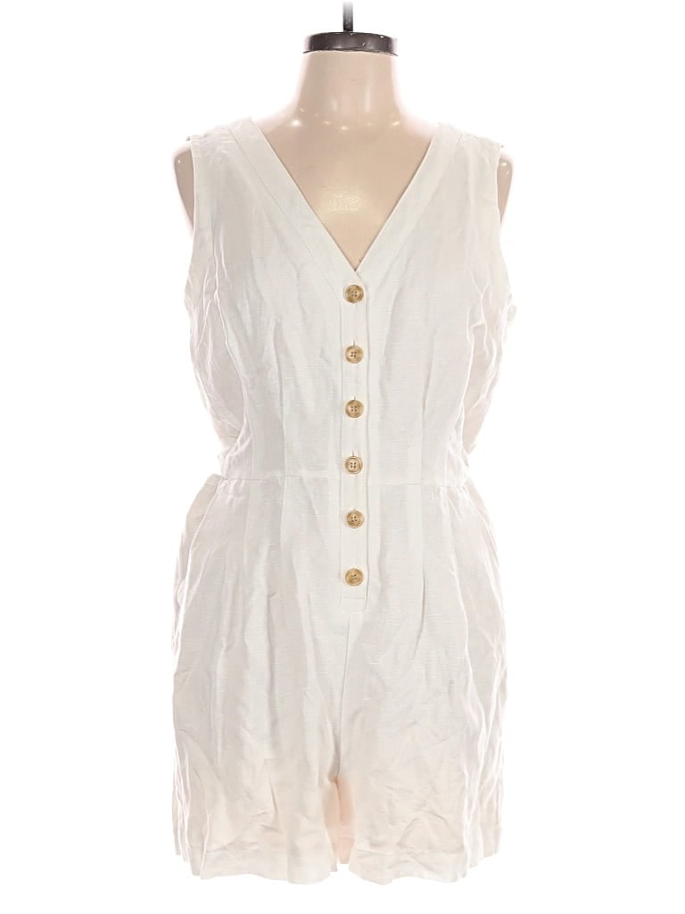 Ann Taylor Loft Romper In White