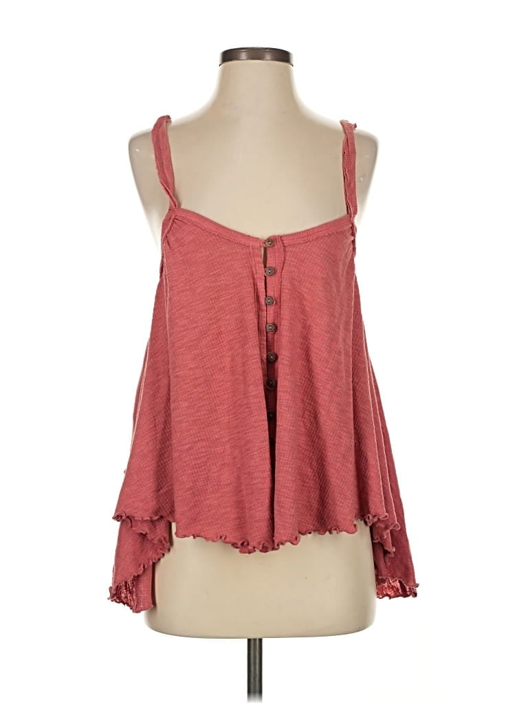 Pre-owned We The Free Sleeveless Top Red Sweetheart Neckline Tops