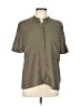 Guess Color Block Gray Short Sleeve Blouse Size L - photo 1