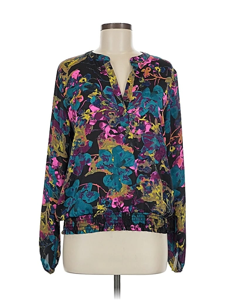 Pre-owned Allison Joy Long Sleeve Blouse In Blue