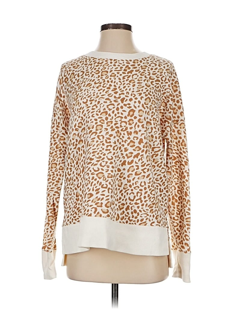 Pre-owned Time And Tru Pullover Sweater In Brown