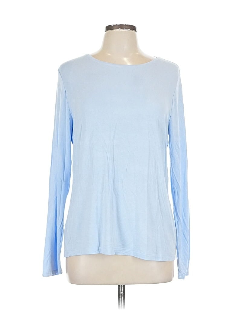 Pre-owned Nine West Long Sleeve T-shirt In Blue