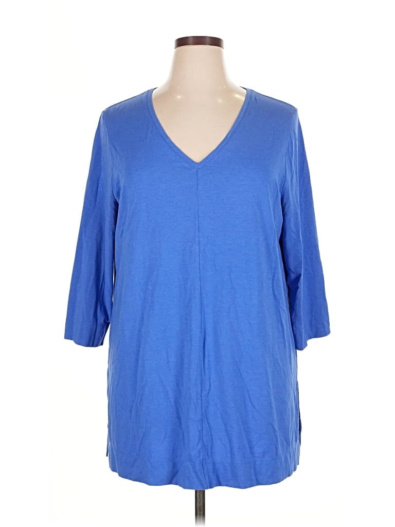 Pre-owned Chico's Pullover Sweater In Blue