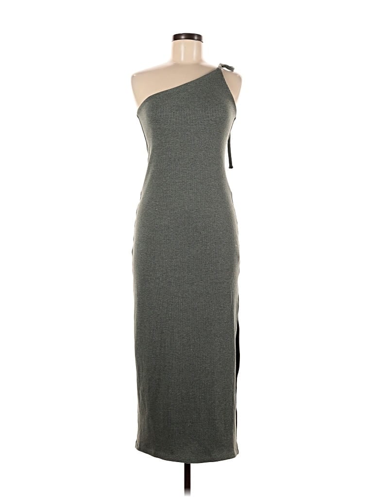 Pre-owned Tyche Casual Dress In Gray