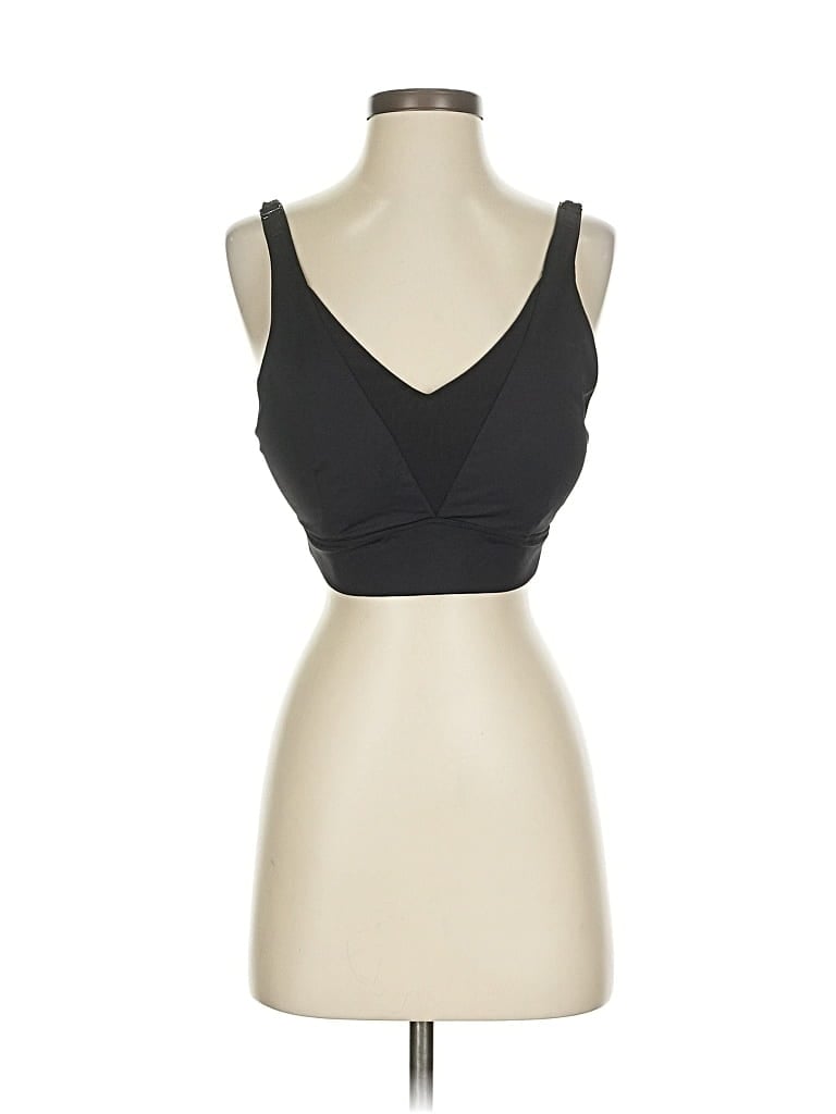 Pre-owned Zyia Active Tank Top Black V Neck Tops