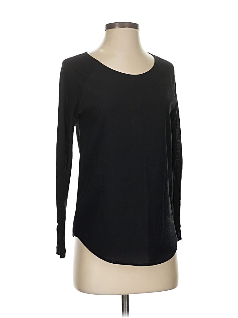 Pre-owned French Connection Long Sleeve T-shirt In Black