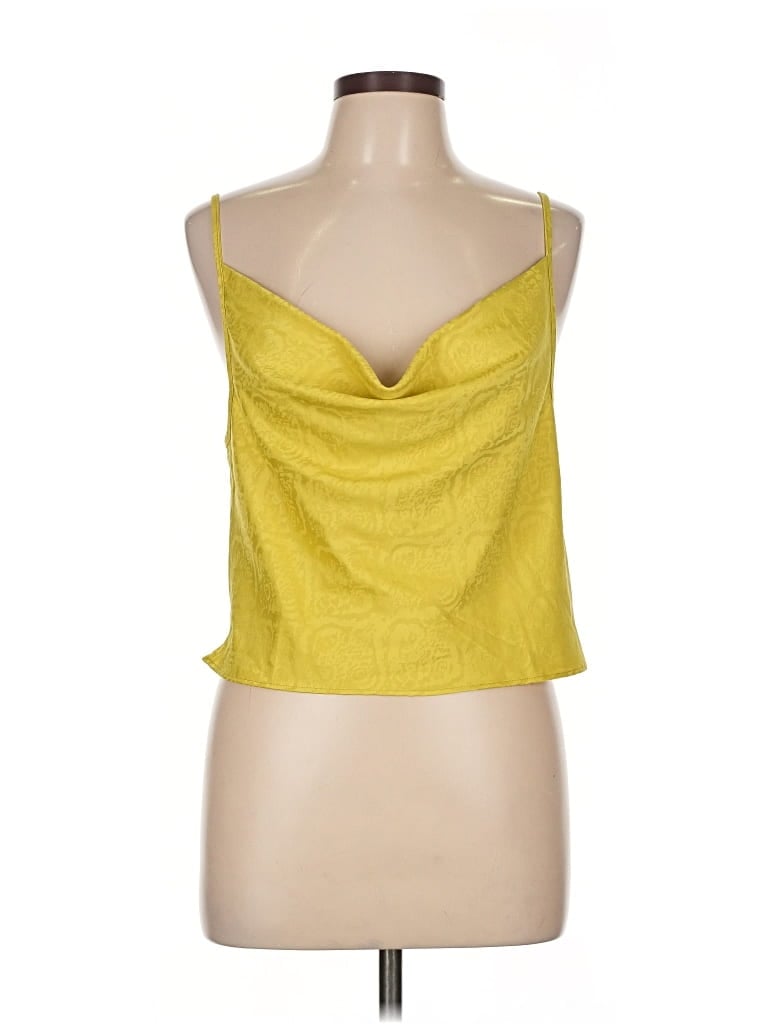Pre-owned Out From Under Sleeveless Top Yellow Strapless Neckline Tops