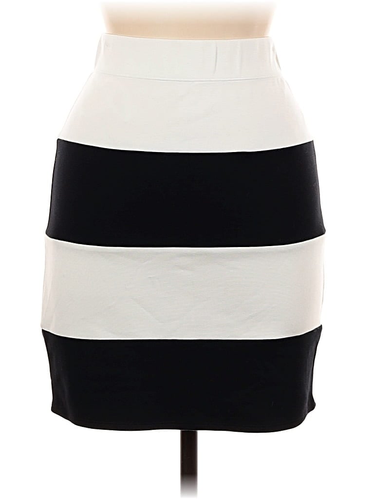 Pre-owned Aqua Formal Skirt In White