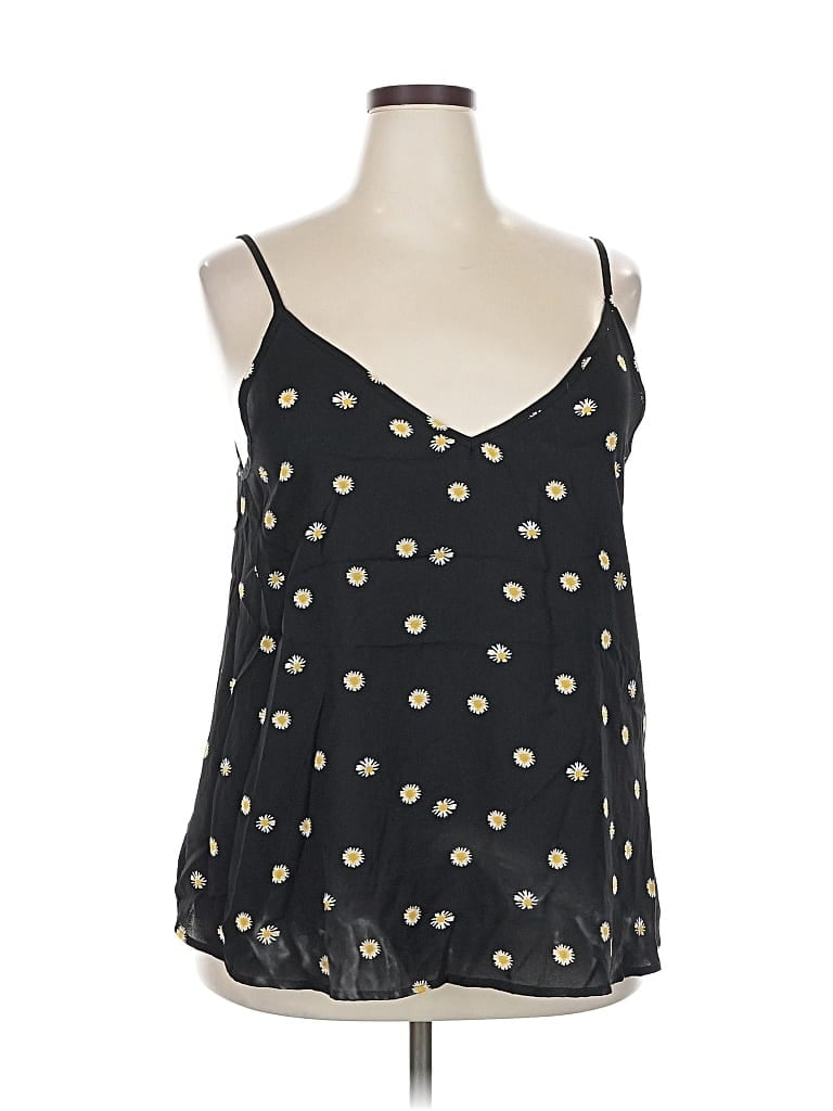 Pre-owned Emery Rose Sleeveless Blouse In Black