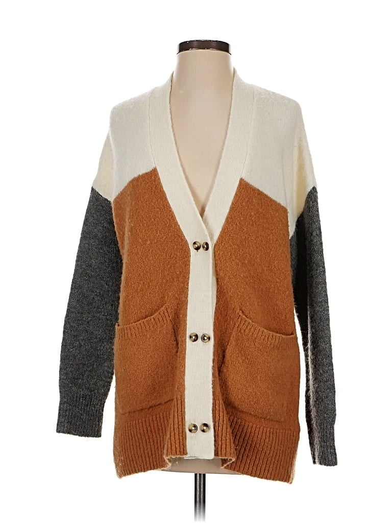 Pre-owned Madewell Cardigan Sweater In Brown